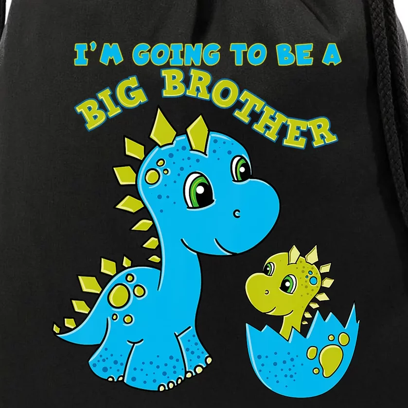 Going To Be A Big Brother Cute Dinosaur Lovers Drawstring Bag