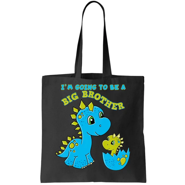 Going To Be A Big Brother Cute Dinosaur Lovers Tote Bag