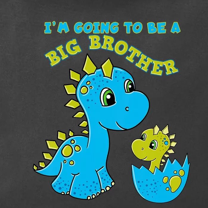 Going To Be A Big Brother Cute Dinosaur Lovers Zip Tote Bag