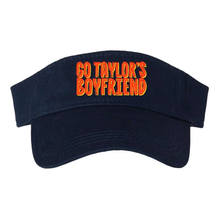 Go _taylor’S Boyfriend Football Funny Valucap Bio-Washed Visor