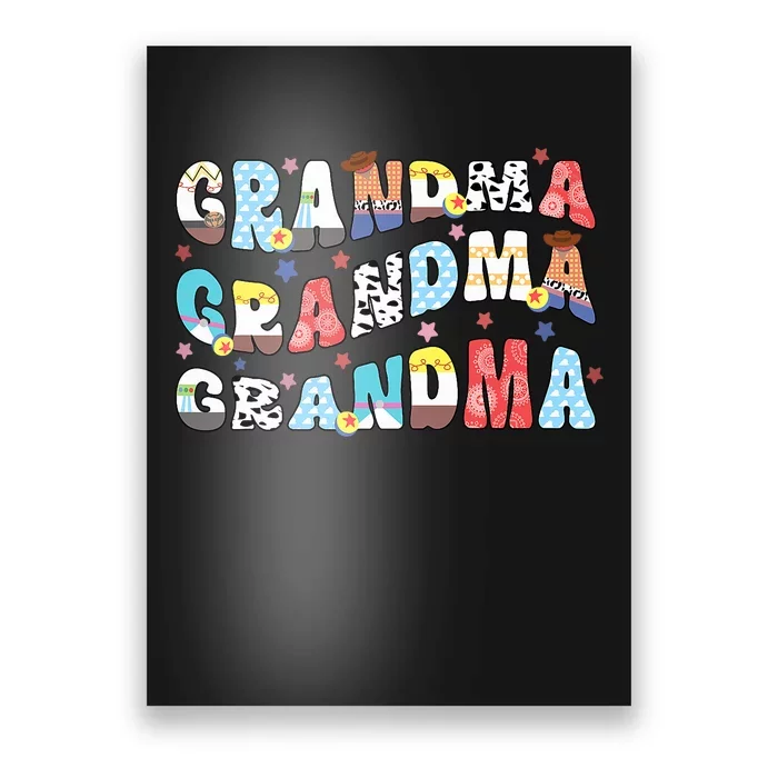 Grandma Toy Birthday Boy Story Family Matching Birthday Boy Poster