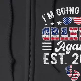 Going To Be Grandpa Again 2025 Exciting News Full Zip Hoodie