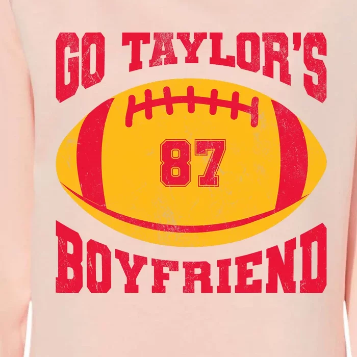 Go Taylors_ Boyfriend Football Season Game Day Womens California Wash Sweatshirt