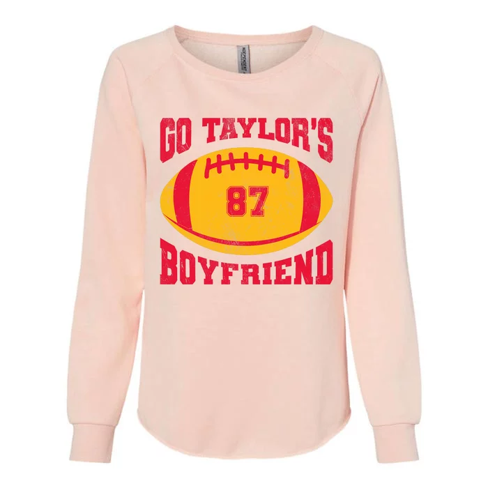 Go Taylors_ Boyfriend Football Season Game Day Womens California Wash Sweatshirt