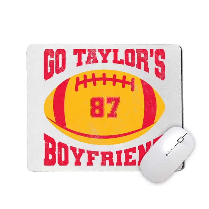 Go Taylors_ Boyfriend Football Season Game Day Mousepad