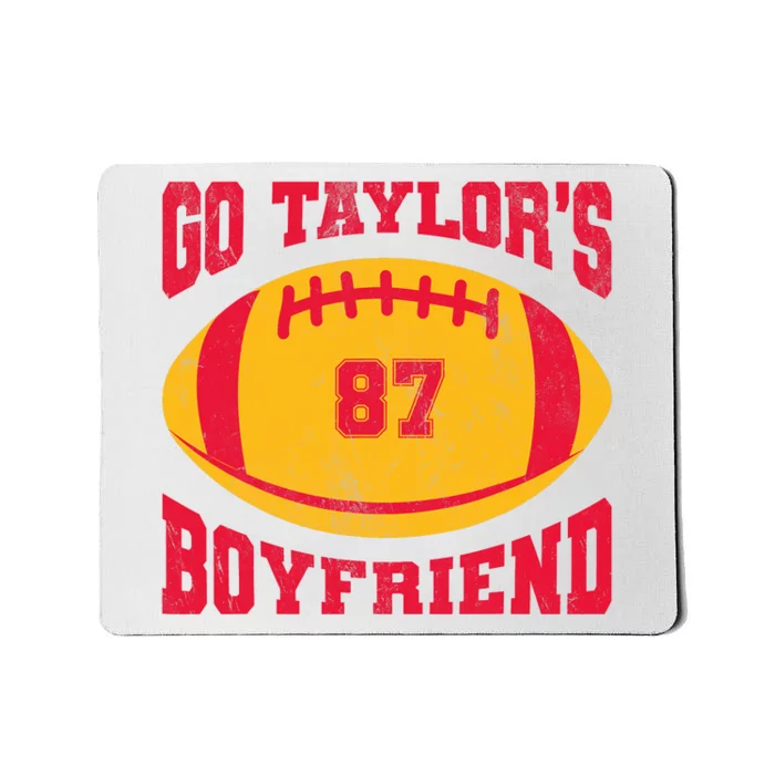 Go Taylors_ Boyfriend Football Season Game Day Mousepad