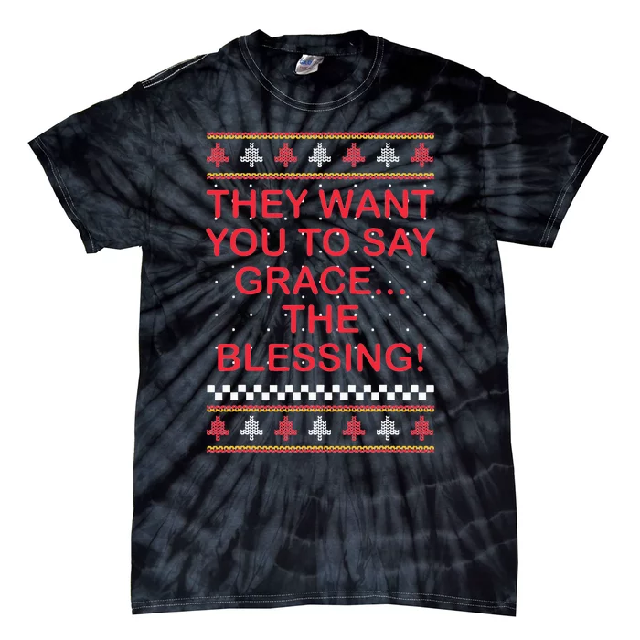 Grace The Blessing Ugly Christmas Sweaters Tie-Dye T-Shirt