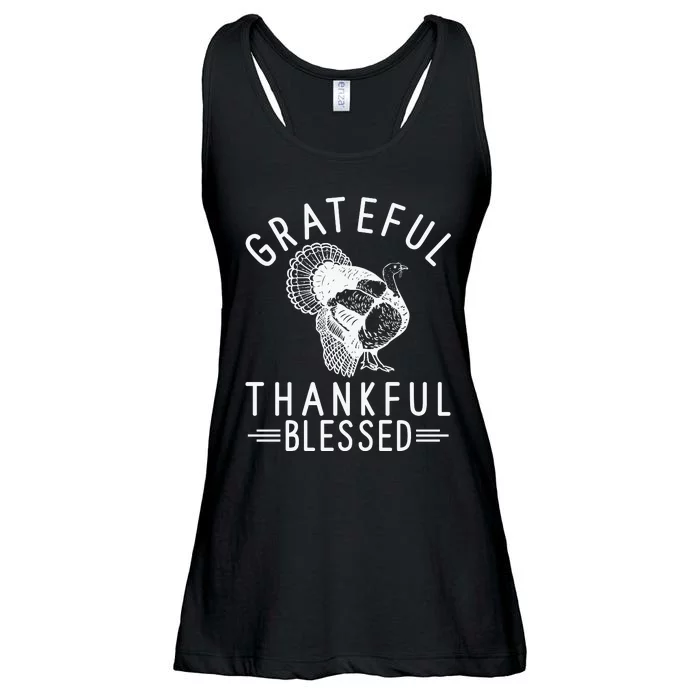 Grateful Thankful Blessed Ladies Essential Flowy Tank