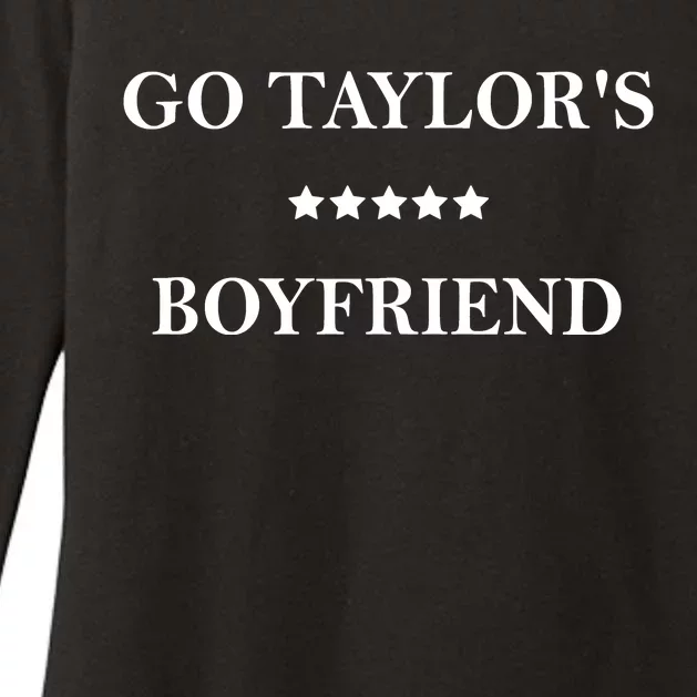 Go Taylors Boyfriend Football Fan Funny Womens CVC Long Sleeve Shirt