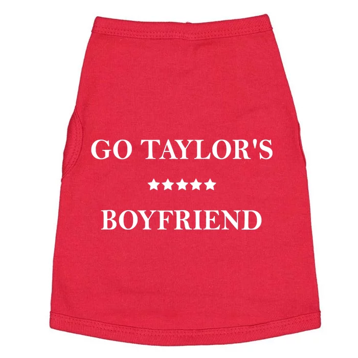 Go Taylors Boyfriend Football Fan Funny Doggie Tank