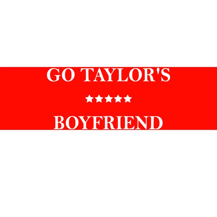 Go Taylors Boyfriend Football Fan Funny Bumper Sticker