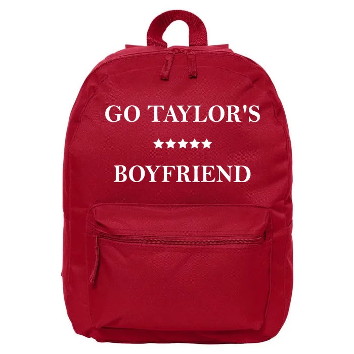 Go Taylors Boyfriend Football Fan Funny 16 in Basic Backpack