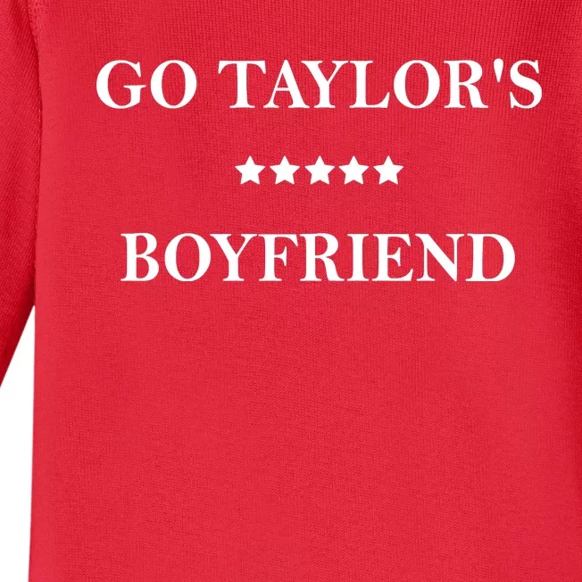 Go Taylors Boyfriend Football Fan Funny Baby Long Sleeve Bodysuit