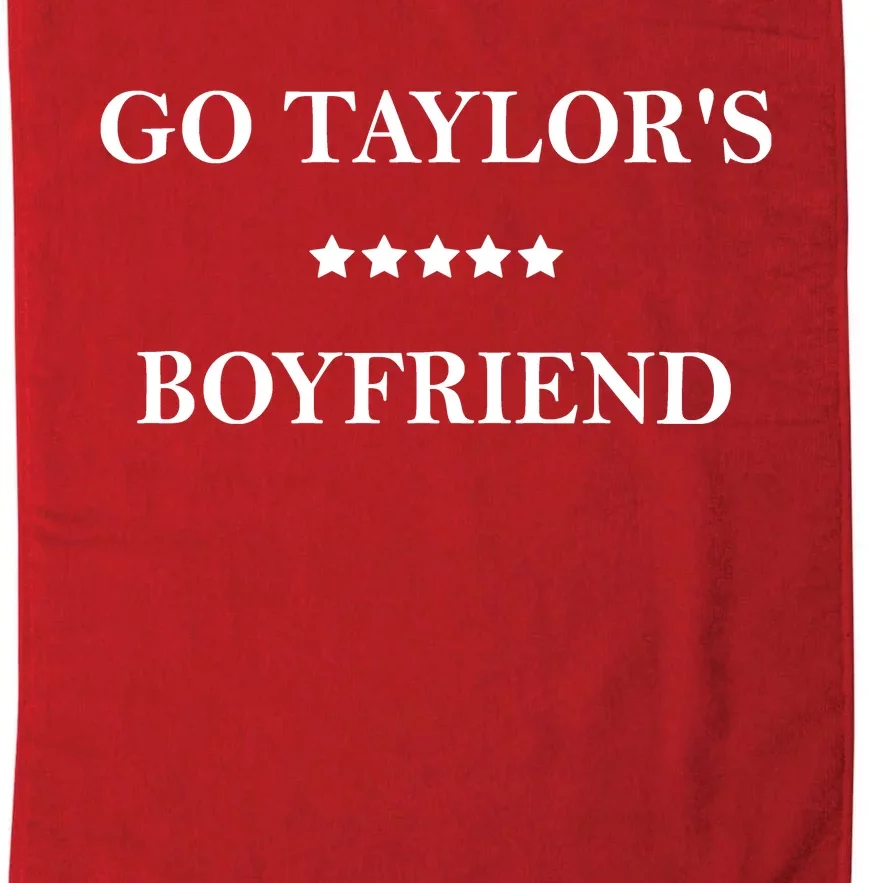 Go Taylors Boyfriend Football Fan Funny Platinum Collection Golf Towel