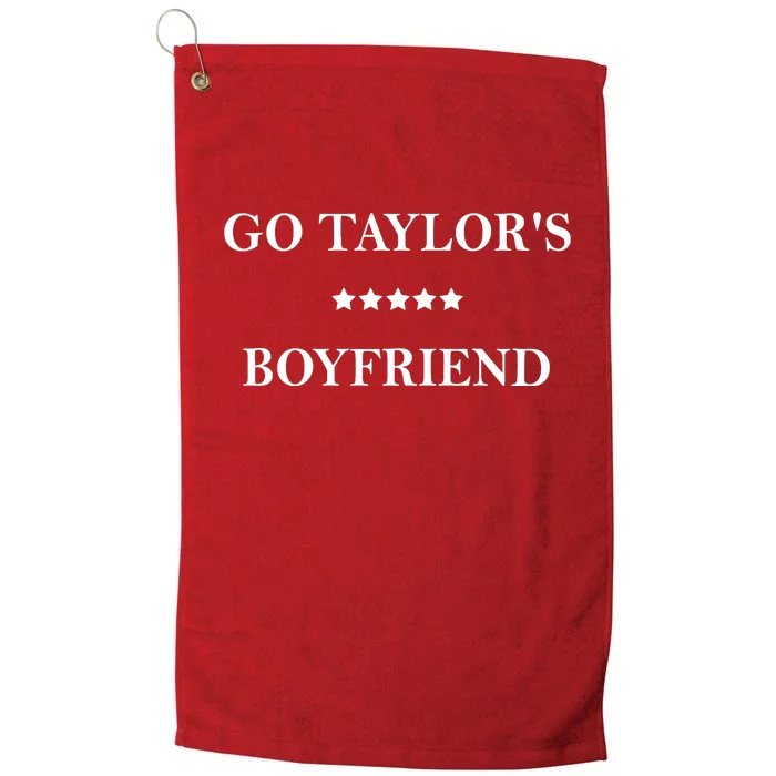 Go Taylors Boyfriend Football Fan Funny Platinum Collection Golf Towel