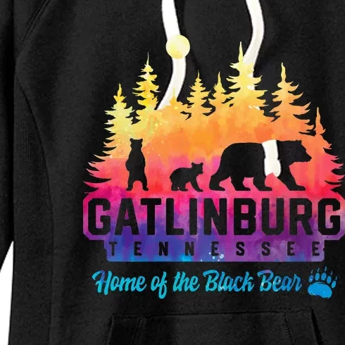 Gatlinburg Tennessee Bear Great Smoky Mountains Women's Fleece Hoodie