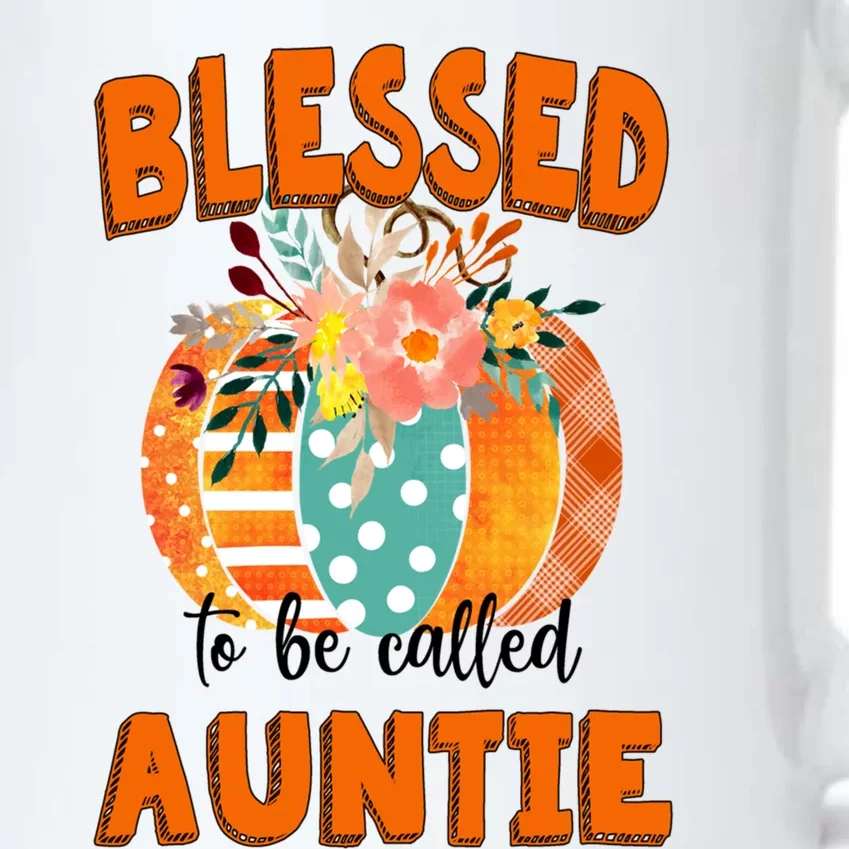 Grandma Tee Blessed To Be Called Auntie Fall Art Gift Black Color Changing Mug