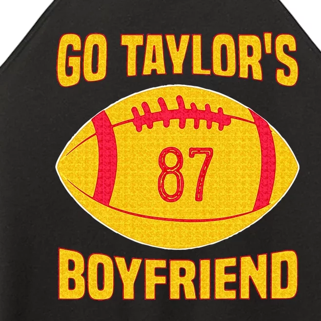 Go T.aylors Boyfriend Football Funny Go T.aylor's Boyfriend Women’s Perfect Tri Rocker Tank