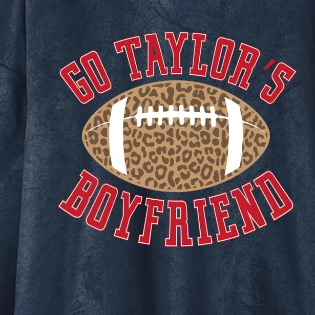 Go TS Boyfriend Funny Football Team Hooded Wearable Blanket