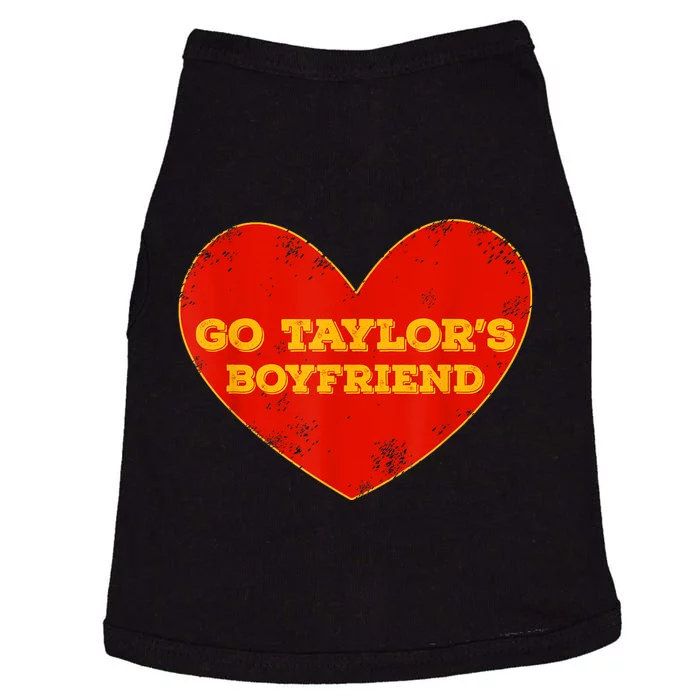 Go Taylor’S Boyfriend Red Heart Funny Doggie Tank