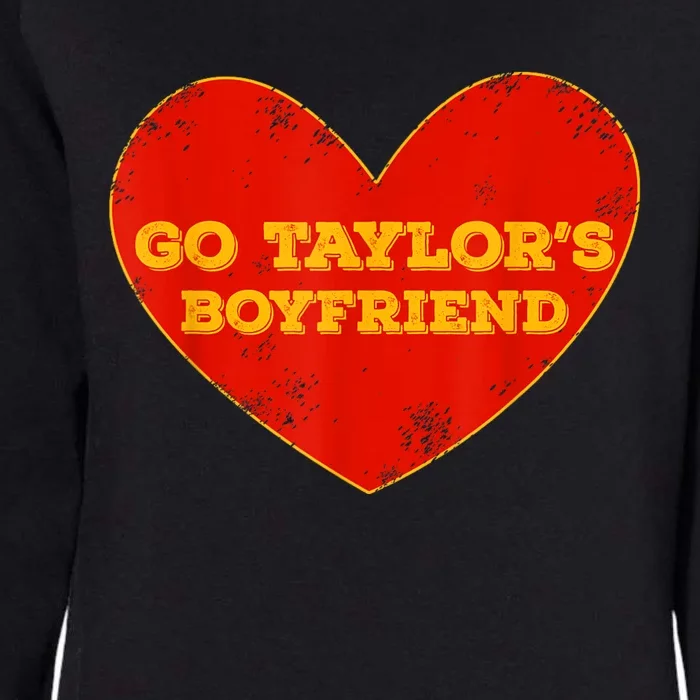 Go Taylor’S Boyfriend Red Heart Funny Womens California Wash Sweatshirt