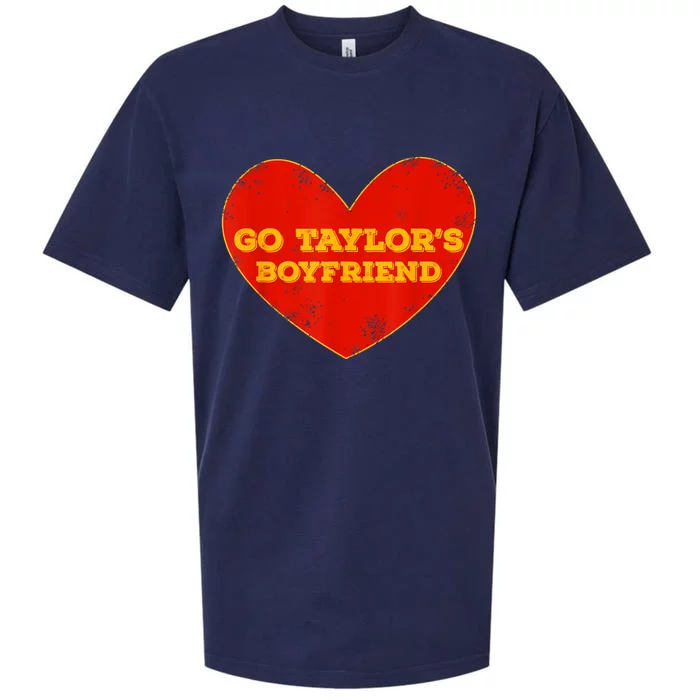 Go Taylor’S Boyfriend Red Heart Funny Sueded Cloud Jersey T-Shirt