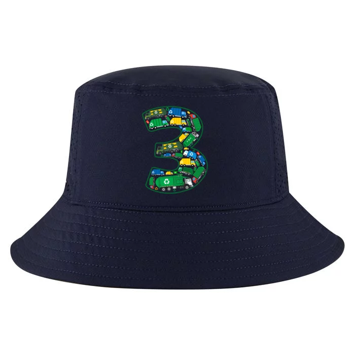 Garbage Truck Boy 3rd Birthday 3 Years Old Garbage Truck Boy Cool Comfort Performance Bucket Hat