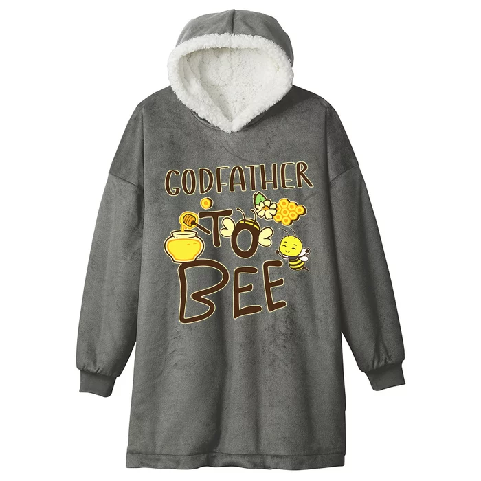 Godfather To Bee Baby Reveal Expecting Announcement Hooded Wearable Blanket