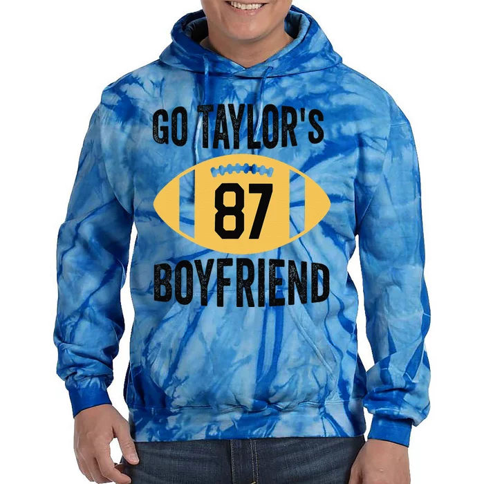 Go Taylors Boyfriend Football Funny Go TaylorS Tie Dye Hoodie