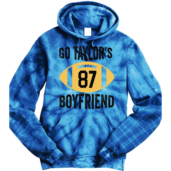 Go Taylors Boyfriend Football Funny Go TaylorS Tie Dye Hoodie