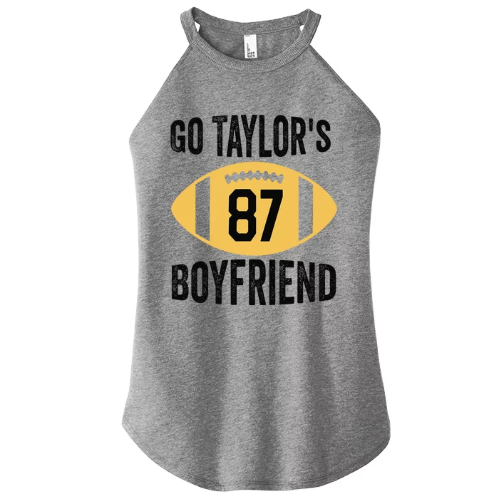 Go Taylors Boyfriend Football Funny Go TaylorS Women’s Perfect Tri Rocker Tank