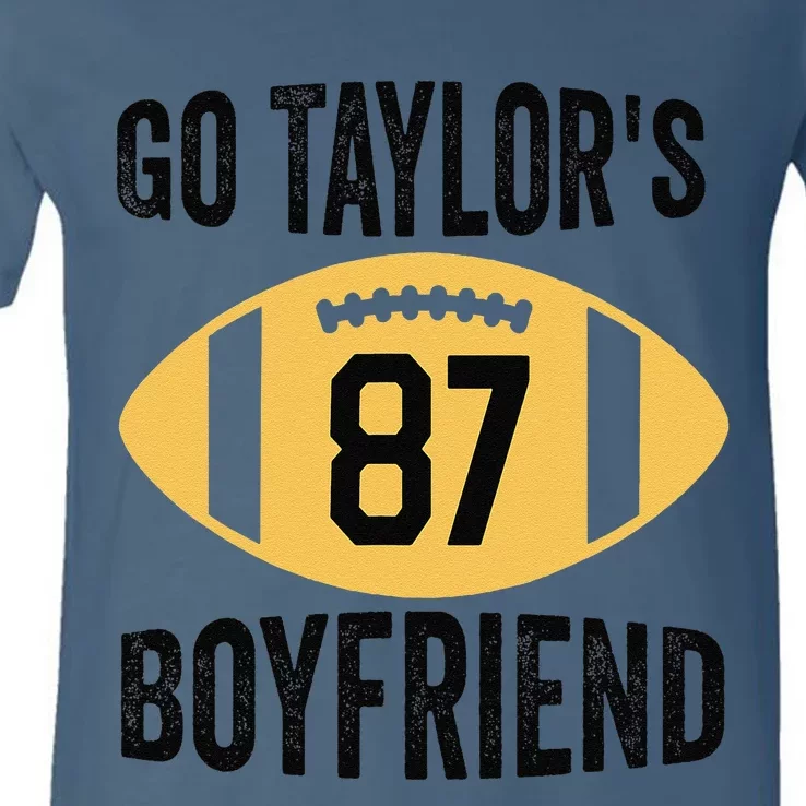 Go Taylors Boyfriend Football Funny Go TaylorS V-Neck T-Shirt