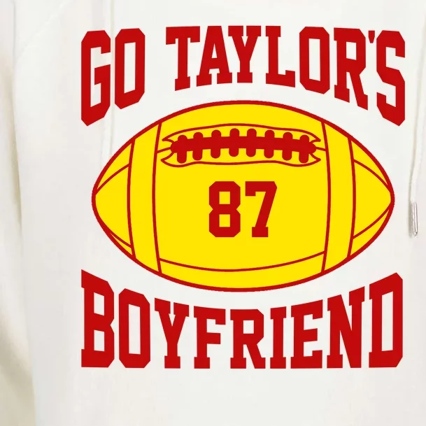 Go Taylors Boyfriend Football Womens Funnel Neck Pullover Hood