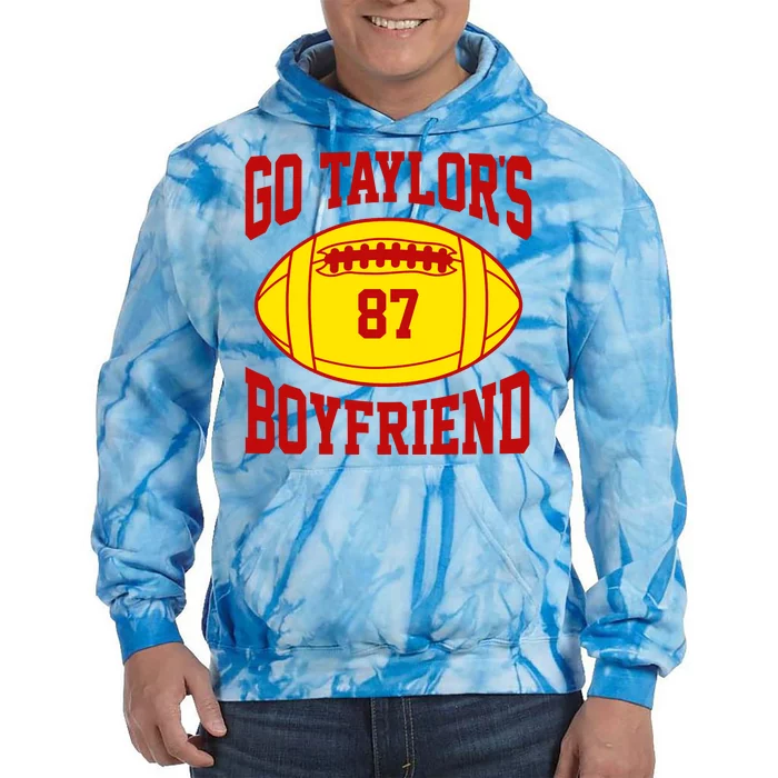 Go Taylors Boyfriend Football Tie Dye Hoodie