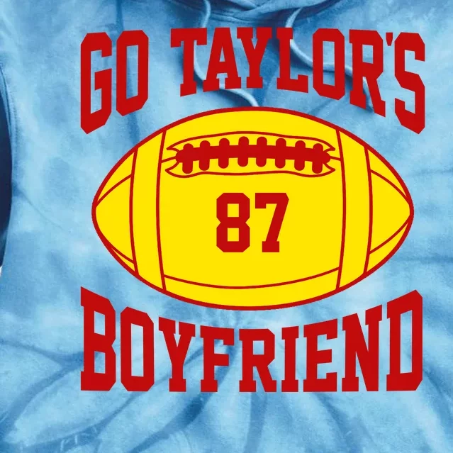 Go Taylors Boyfriend Football Tie Dye Hoodie