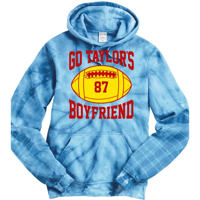 Go Taylors Boyfriend Football Tie Dye Hoodie