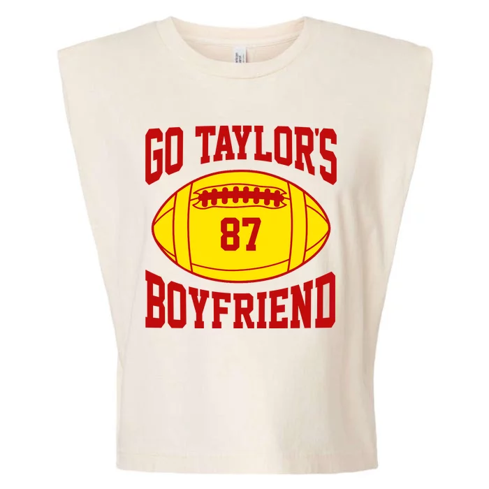 Go Taylors Boyfriend Football Garment-Dyed Women's Muscle Tee