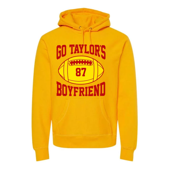 Go Taylors Boyfriend Football Premium Hoodie