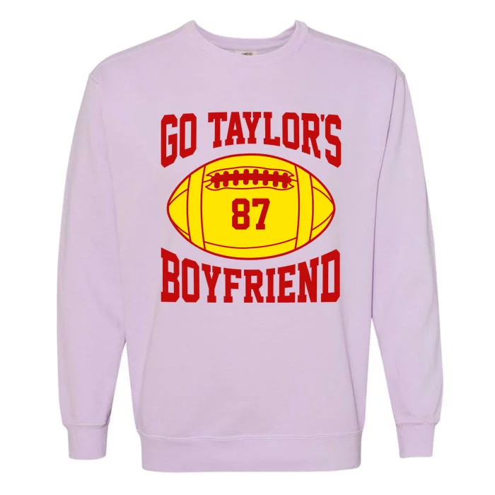 Go Taylors Boyfriend Football Garment-Dyed Sweatshirt