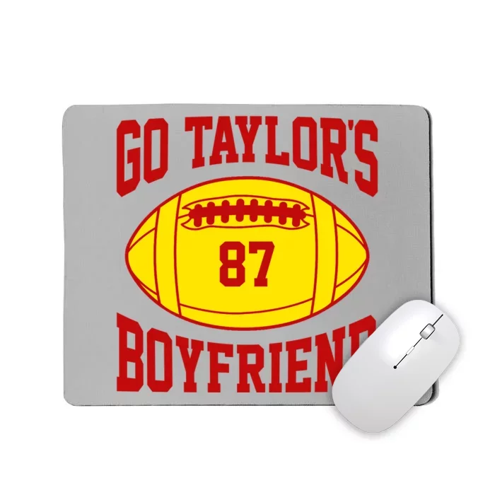 Go Taylors Boyfriend Football Mousepad