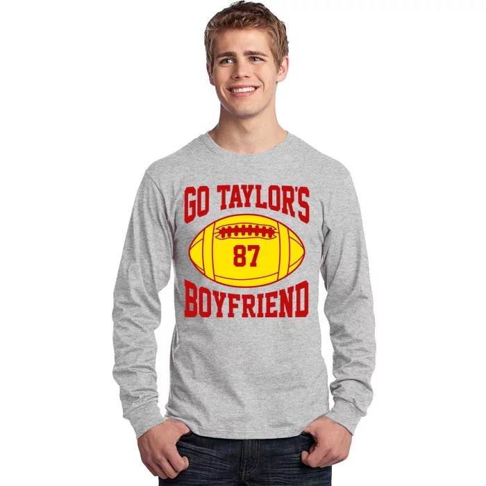 Go Taylors Boyfriend Football Tall Long Sleeve T-Shirt