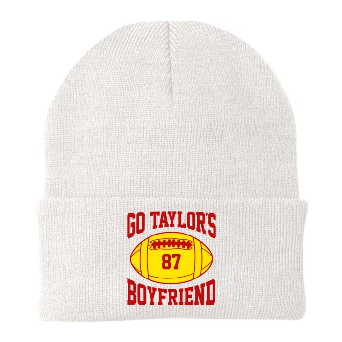 Go Taylors Boyfriend Football Knit Cap Winter Beanie