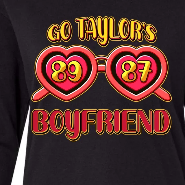 Go TaylorS Boyfriend Football Sports Fan Womens Cotton Relaxed Long Sleeve T-Shirt