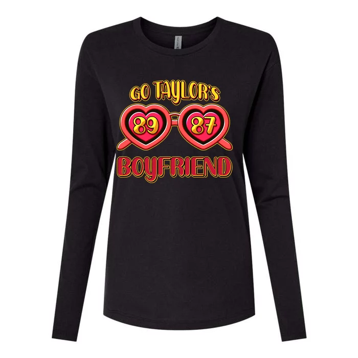 Go TaylorS Boyfriend Football Sports Fan Womens Cotton Relaxed Long Sleeve T-Shirt