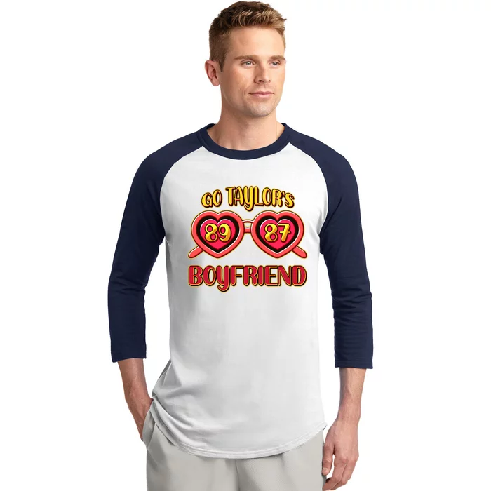 Go TaylorS Boyfriend Football Sports Fan Baseball Sleeve Shirt