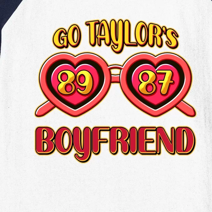 Go TaylorS Boyfriend Football Sports Fan Baseball Sleeve Shirt