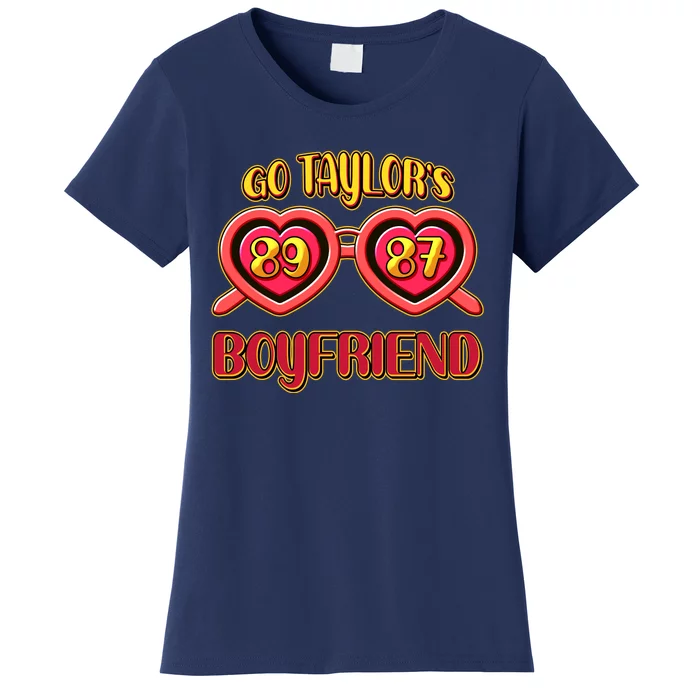 Go TaylorS Boyfriend Football Sports Fan Women's T-Shirt