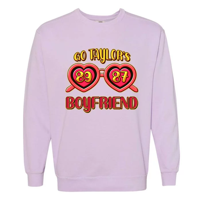 Go TaylorS Boyfriend Football Sports Fan Garment-Dyed Sweatshirt