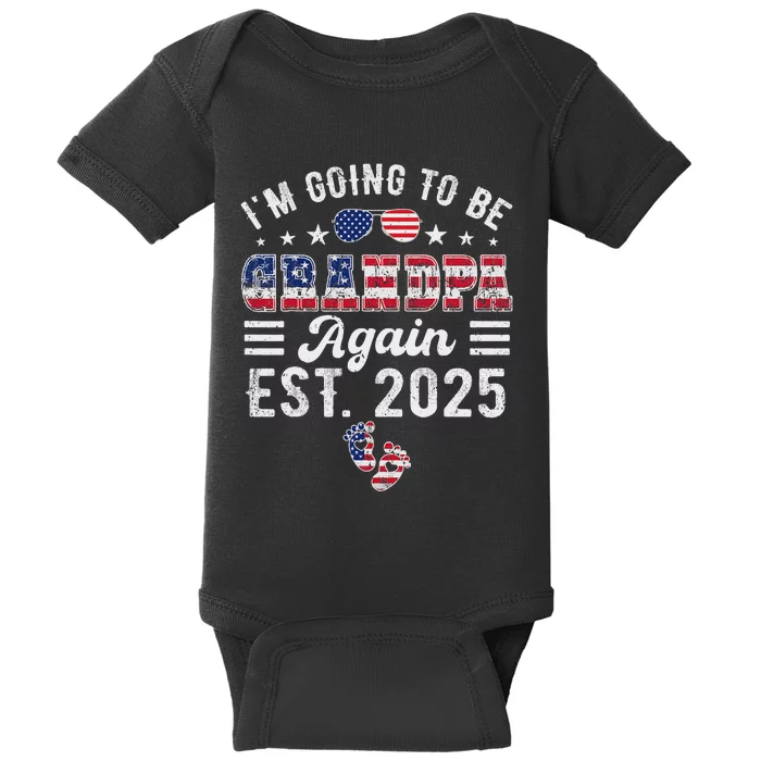 Going To Be Grandpa Again 2025 Exciting News Baby Bodysuit