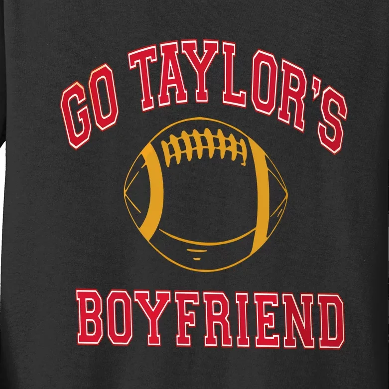 Go T.aylor's Boyfriend T.ravis K.elce Kids Long Sleeve Shirt